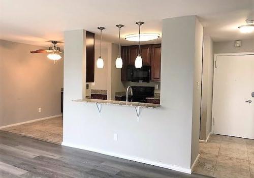 haverford court apartment with kitchen and overhead lighting