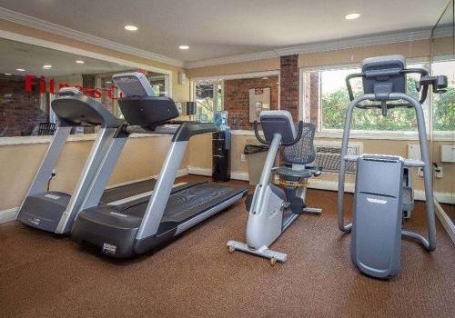 Fitness center with four exercise machines at Haverford Court apartments for rent in Philadelphia